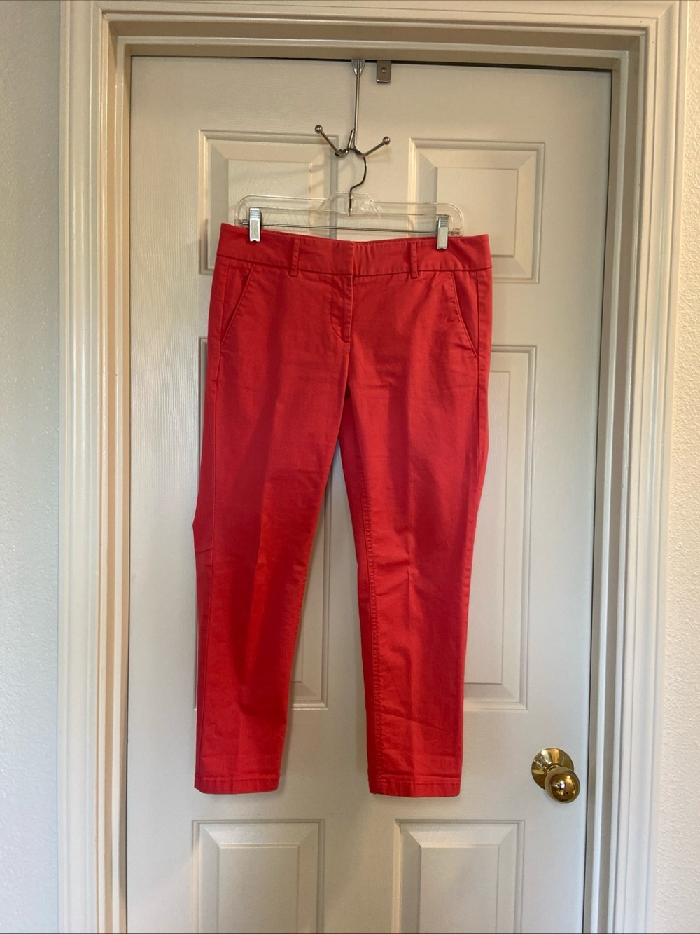 Loft petite Bright Red Cropped Pants